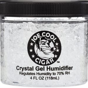 Cigar Crystal Gel Humidifier Jars – 4 oz 2 Pack for Humidors