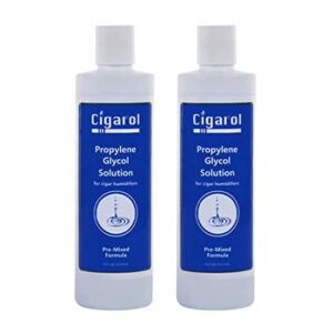 Cigar Humidor Solución 16 oz for Humidificador, Humidors Propylene Glycol Solution Accessories and Supplies (2 Pack)
