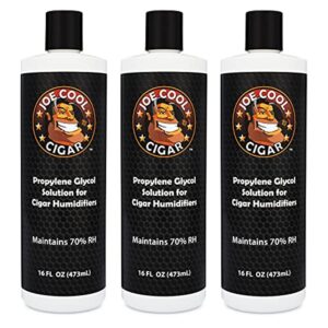 Humidor Solution for Cigar Humidifiers (16 oz Bottles) - 3 PACK - Joe Cool Cigar