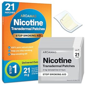 Nicotine Patches to Help Quit Smoking, Stop Smoking - Delivered Over 24 Hours Nicotine Transdermal System to Stop Smoking Aids That Work (Stop Smoking 21mg [Step 1])