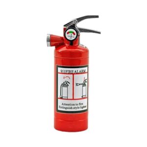 Fire Extinguisher Shape Refillable Lighter – Novelty Collectible – Shipped Empty – Red (No Fuel Inside)