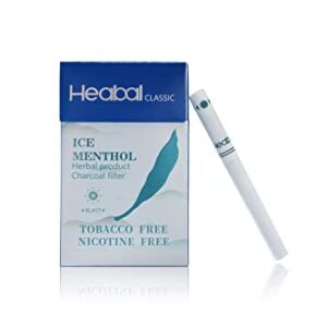 HEABAL Herbal Cigarettes - Nicotine Free & Tobacco Free 20/Pack (Ice Menthol)