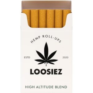 Loosiez Herbal Roll-Ups, Uplifting – 100% All-Natural Plant-Based Smokes – Tobacco-Free, Nicotine-Free, Additive-Free Herbal Pre-Rolls – Smooth Alternative Smoking Experience – 10 Count (Yellow (Balanced))