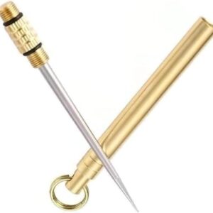 A Set Gold Cigar Holder Needle, Mini Stainless Steel Punch Draw Enhancer Tool, Nubber Assemblage Field Tool Can Be Dredge Cigar, Practical Cigar Accessories for All Cigars, Portable Cigar Needle