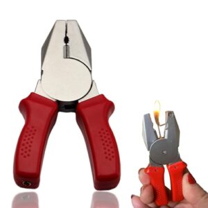 Creative Novel Lighter, Windproof Butane Torch, Refillable Butane Soft Flame Lighter, Barbecues, Candles, and Kitchens (No Gas) - Red