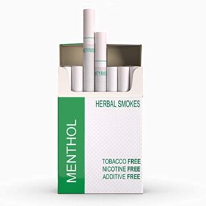Honeyrose Menthol - Tobacco & Nicotine Free Herbal Cigarettes, 100% Natural, Made in England