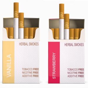 Honeyrose VANILLA & STRAWBERRY Herbal Cigarette - Tobacco & Nicotine FREE, Prop Cigarettes, Herbal Smokes, Quit Smoking, All Natural, Made in England