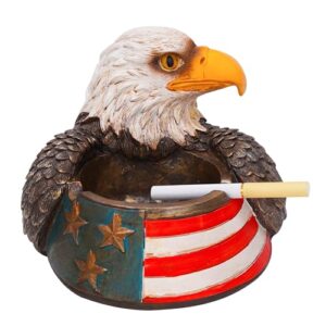 Ashtray, Cute Eagle Ashtray, Outdoors Resin Vintage Ashtrays, Mokeless indoor Collectible Gift for Home decor or Office