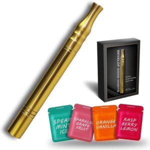 Smoking Cessation Treatments - Natural Herbal Air Stick - Quit Bad Habit Air Device - Upgraded Version Smokeless Inhaler | Flavored Air Diffuser Refreshing Support Smokeless Inhaler - 4 Pcs