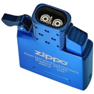 Zippo High Polish Blue Butane Lighter Insert - Double Torch