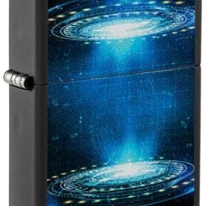 Zippo Black Light UFO Flame Design Black Matte Pocket Lighter