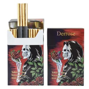 Derrose® Herbal Sticks, Herbal Cigarettes,Nicotine Free, Tobacco Free, Help Stop Smoking, Better Effect When Used with Nicotine Patches，2packs-40 Sticks