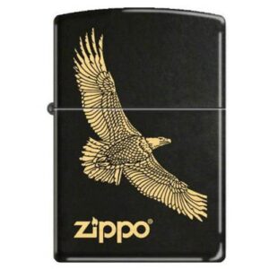 Zippo "Flying Eagle" Black Matte Lighter, 7793