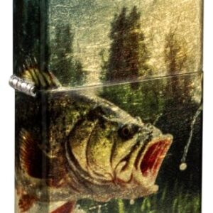 Zippo Lighter: Bass Fish Out of Water - 540 Fusion 81570