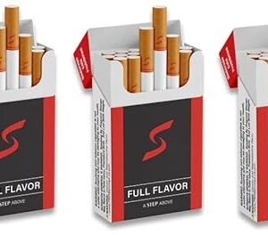 Step - Red Full Flavor Herbal Cigarettes - 3 Packs with 20 Cigarettes per Pack (60 Total)