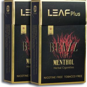 LeafPlus Herbal Cigarettes – Tobacco Free & Nicotine Free Herbal Smokes 2 Packs