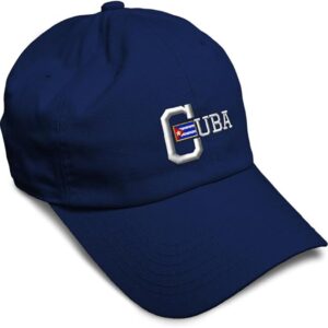 Cuban Embroidered Adjustable Hat – Premium Urban Baseball Cap