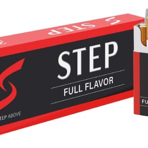 STEP Full Flavor Red Herbal Cigarettes Full Carton – Tobacco & Nicotine Free 200ct
